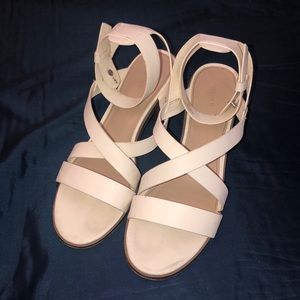 White sandals